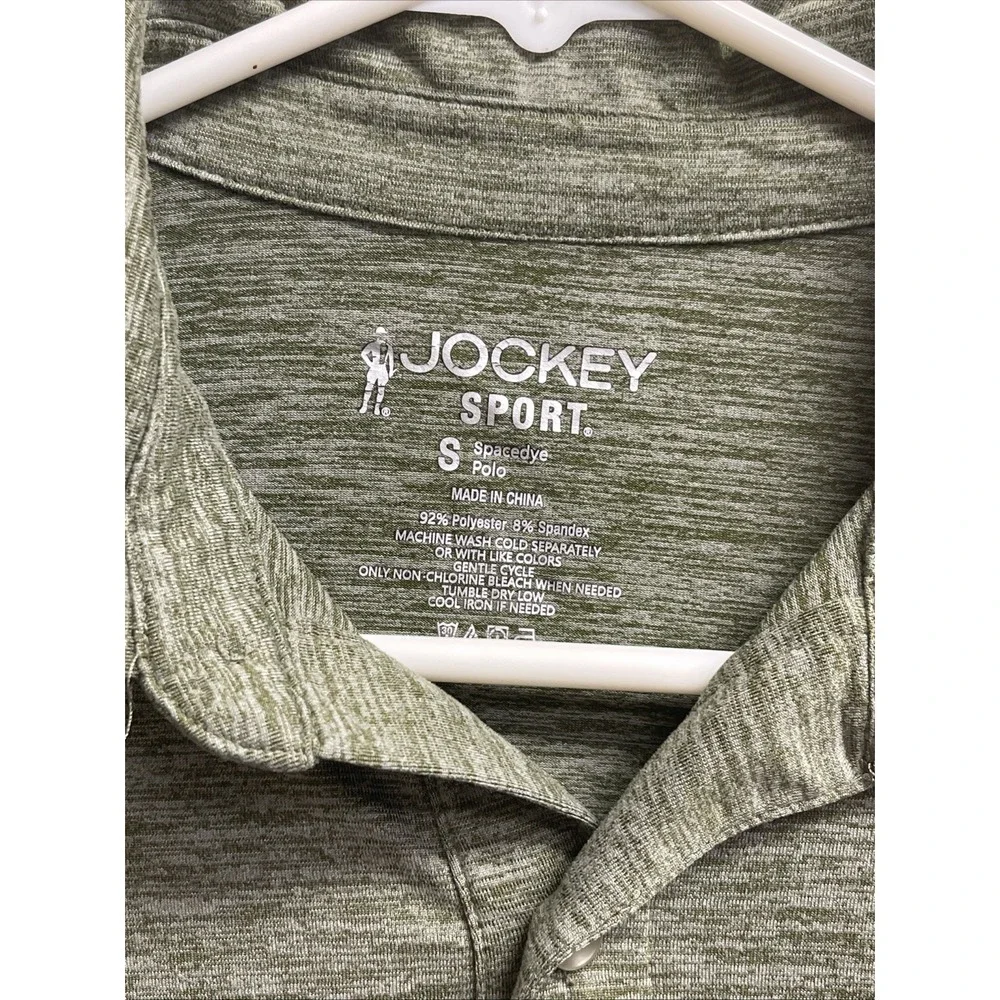 Jockey Sport‎ Polo Boys SZ 8 Heather Olive Green Soft Cozy